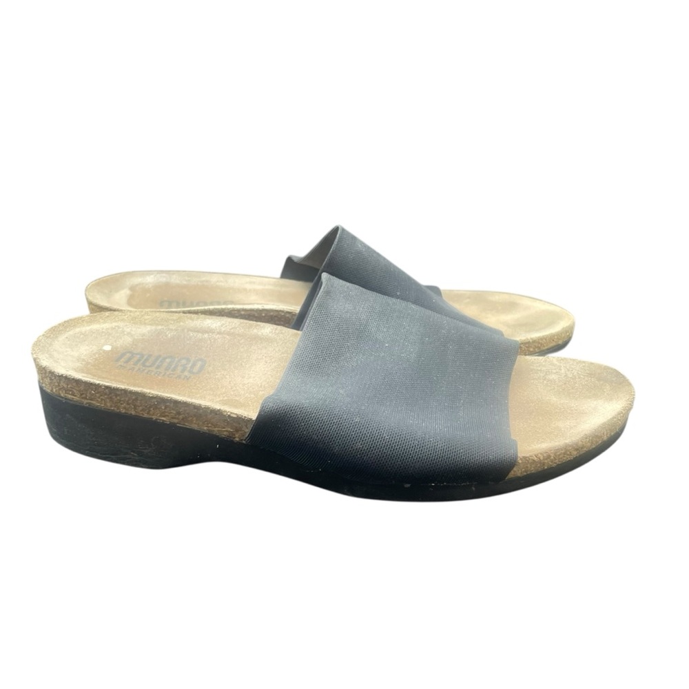 Munro Casita Slide Sandals Women's 6.5 M Black Stretchy Comfy - Picture 5 of 7
